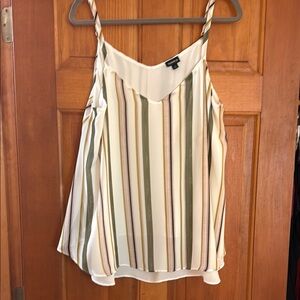 Striped V-Neck Cami Top